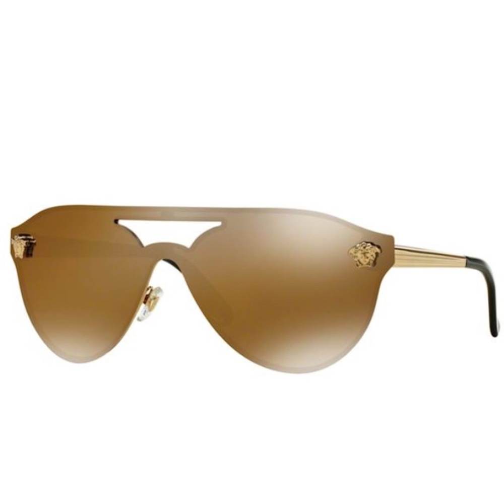 SOLD!!! NEW Versace Gold Glam Medusa Sunglasses